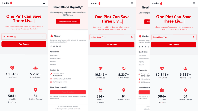 Finder - Blood Donation App